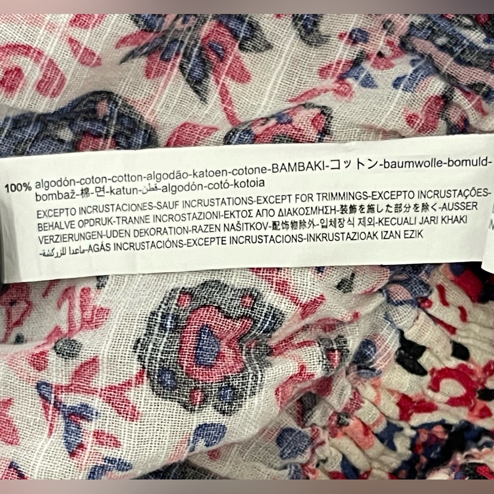 Zara Women’s Size 12 US Mini Skirt Floral Paisley Red Summer - Picture 12 of 16